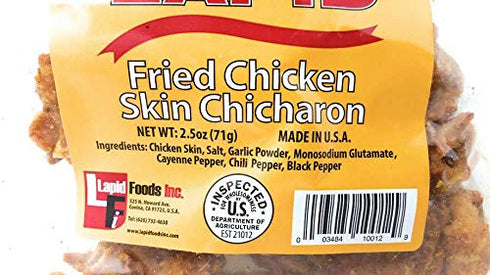 Elena's 2 Pack 71g) Original Lapid Fried Pork Rinds (Fried Chicken Skin Chicharon
