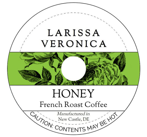 Larissa Veronica Honey French Roast Coffee (Single Serve K-Cup Pods) (Gourmet, Naturally Flavored, Whole