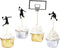 Basketball Cupcake Toppers - 24PCS Fruit Food Dessert Picks Cake Topper for Boys Kids Birthday Sport Theme