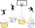 Basketball Cupcake Toppers - 24PCS Fruit Food Dessert Picks Cake Topper for Boys Kids Birthday Sport Theme