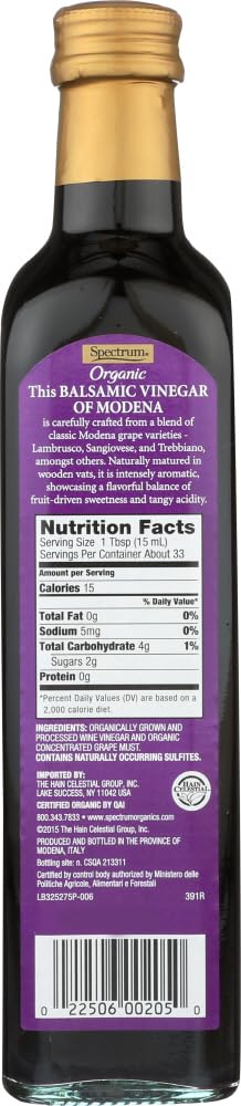 Nicky Nice 16.9 oz Spectrum Naturals Organic Balsamic Vinegar -- fl