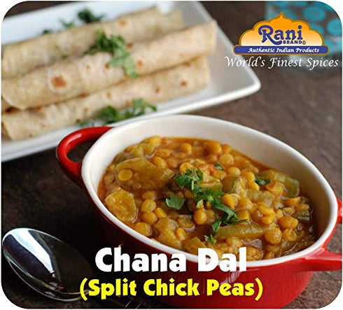 64oz (4lbs) 1.81kg Rani Chana Dal (Split Desi Chickpeas without skin) Bulk ~ All Natural | Gluten Friendly | NON-GMO |