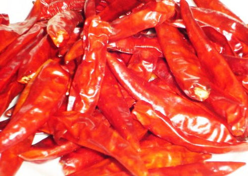Thai Whole Dried Chile Peppers, Very Hot, 100g (Seed Jinda)