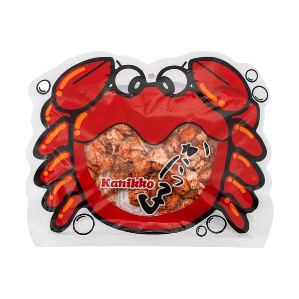 Okabe Kanikko Fried Japanese Crabs Crunchy Gourmet Snack 2.3oz (65g) Snack Size, 1
