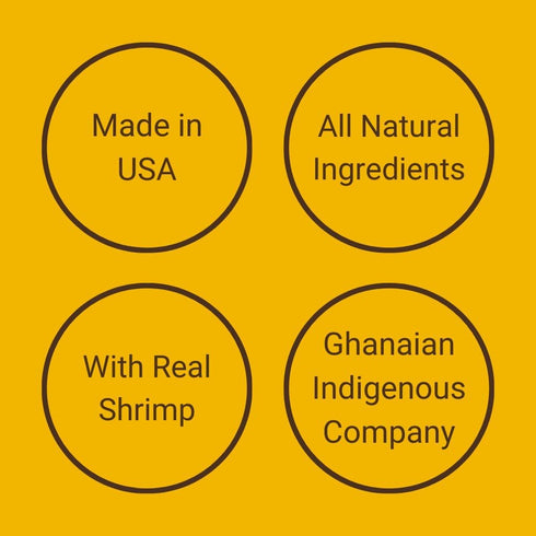 2.2 LB 8oz Banku Mix Ghana + Special Shito Mild Pounded Maize & Cassava Flour | Authentic Ghana Sauce Shrimp Pepper
