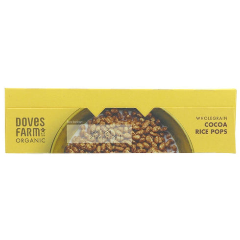 300g Doves Farm Organic Wholegrain Cocoa Rice Pops | | Gluten-Free and Vegan Cereal with Real Cocoa | Perfect for a