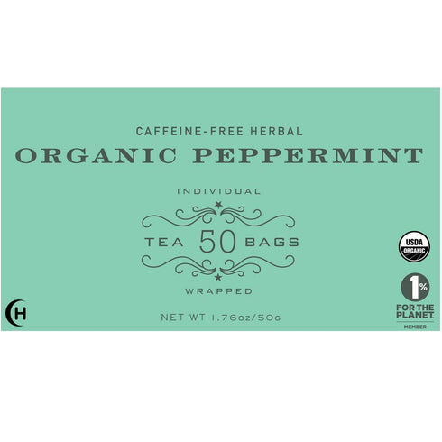 1.76oz/50g (50 Harney & Sons Organic Peppermint Tea Tea Bags)