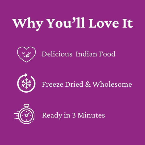 3 Insta Curry Rajma Chawal - Ready To Eat Indian Food - Red Kidney Bean Curry With Rice Pilaf Vegetarian Meals