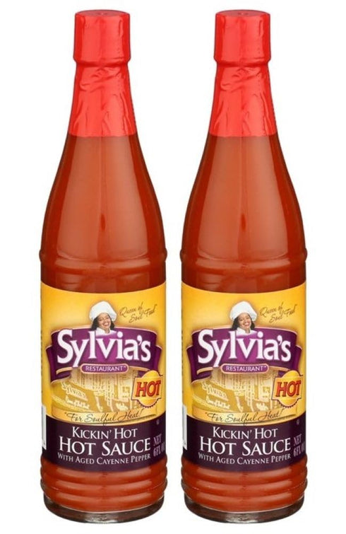 Sylvia's Kickin' Hot, Hot Sauce 6-Ounce (Pack of 2)