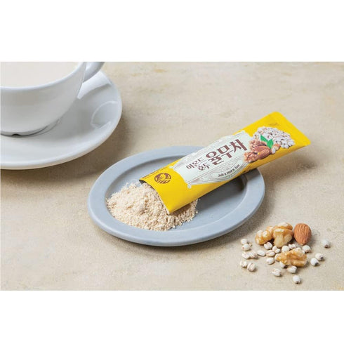 LENITH 30T 540g Korean Almond Walnut Jobs tear Tea Yulmu Cha Powder Meal Replacement Shake Breakfast Simple Meal /Total