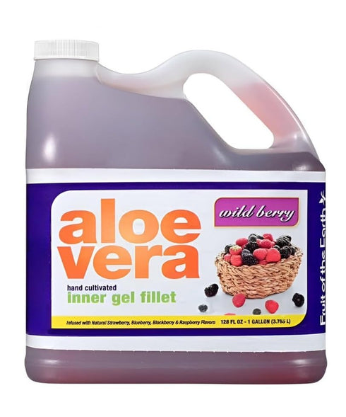 Generic Wild Berry Aloe Vera Juice - Healthy & Hydrating Drink, 128 fl