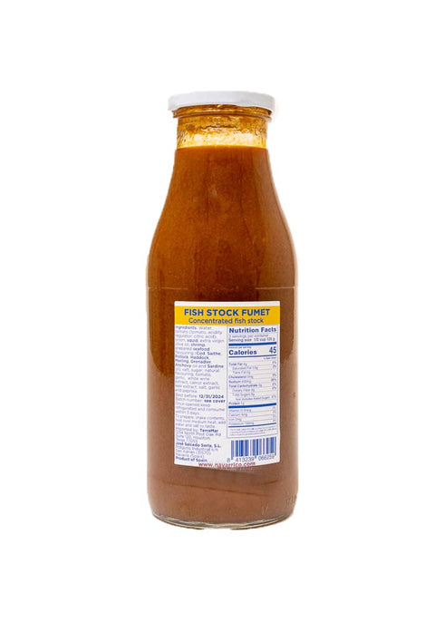 El Navarrico 500ml (16.91oz) . Seafood Broth for Paella. Fumet.
