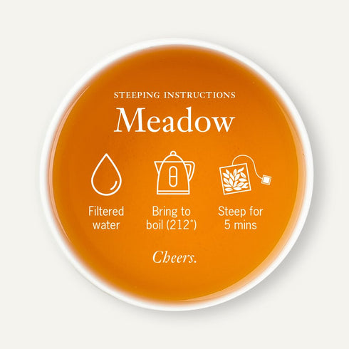 67, 15 0.85oz Steven Smith Teamaker Meadow No. Chamomile, Rooibos, Hyssop & Rose Petals, Herbal Tea Blend