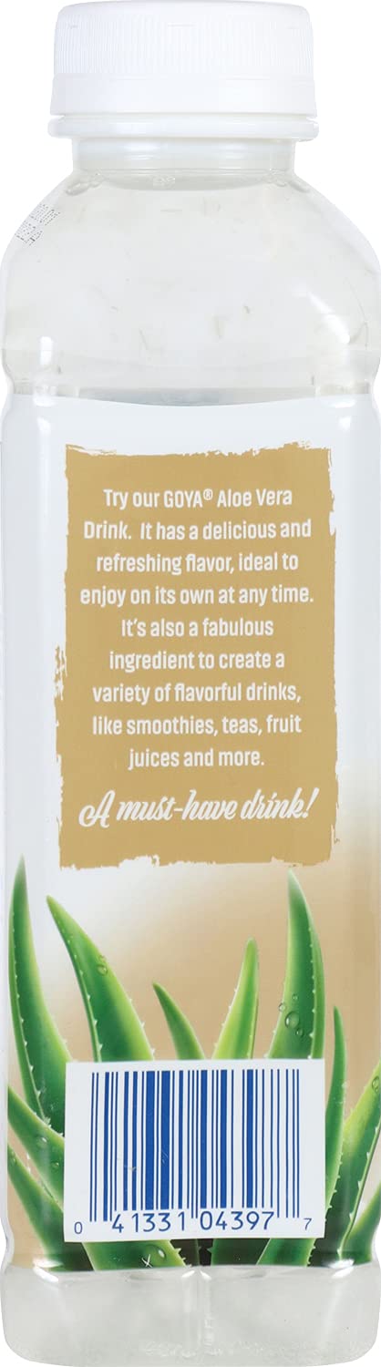 16.9 Oz (Pack 12) Goya Foods Goya Aloe Vera Drink With Coconut Flavor, Fl