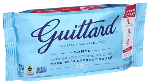 Guittard 72% 9 OZ Sante Dark Chocolate Baking Chips
