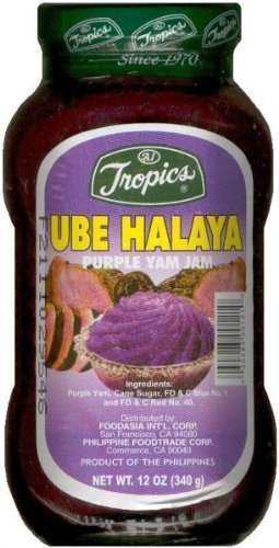 Tropics Ube Halaya Purple Jam 340g Pack of 4 by