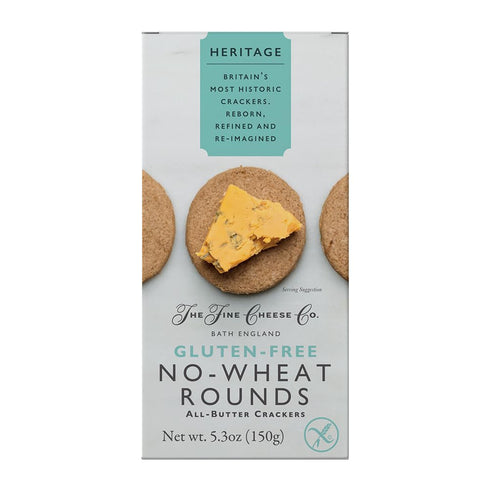 5.3 oz The Fine Cheese Co. No-Wheat Rounds | Gluten-Free Crackers | Imported from England |