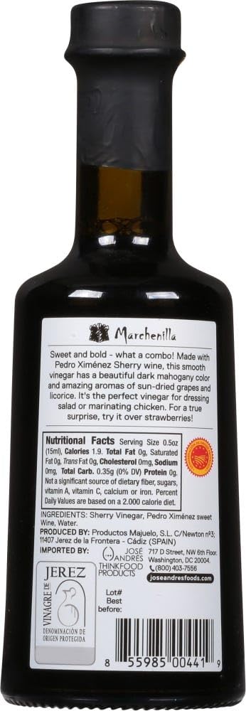 8.45 Jose Andres Foods Pedro Ximenez Sherry Vinegar, Ounce