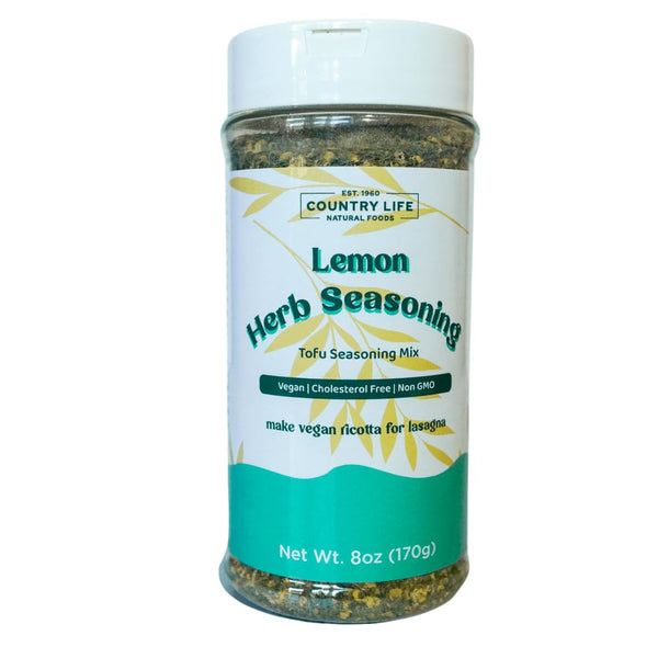 Country Life Tofu Lemon Herb Seasoning, Vegan, Made with Organic Ingredients, Non-GMO,