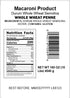 10 (1 Mantova Whole Wheat Penne Bulk Pasta - Ideal for Restaurants, Catering, Meal Prep, Large Gatherings, and Pantry