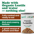 14 oz (Pack 1) Food to Live Organic Canned Lentils, of Unsalted, Non-GMO, Vegan. Ready to Eat. Perfect for Salads