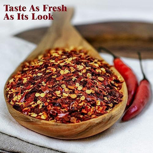 (3.88 Oz) Himalayan Chef Red Crushed Pepper Shaker - Organically Crushed Red Chili Pepper Flakes Great for Pizza