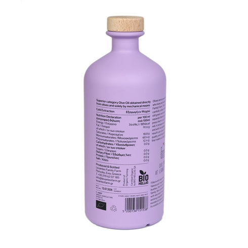 25.4oz 750mL, Levantes Flavour Organic Extra Virgin Olive Oil, / Greek EVOO