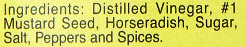 Woeber's 16-Ounce (96-Ounces) Sandwich Pal Hot & Spicy Mustard, Six Units