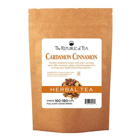 1 150-180 The Republic of Tea Cardamon Cinnamon Herbal Full-Leaf Tea, Pound / Cups