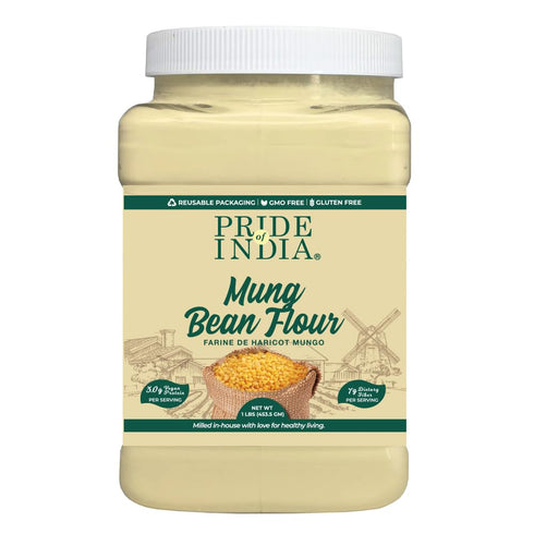 Pride of India- Mung Bean Flour 1 lbs (454 gm) Nutty Slightly