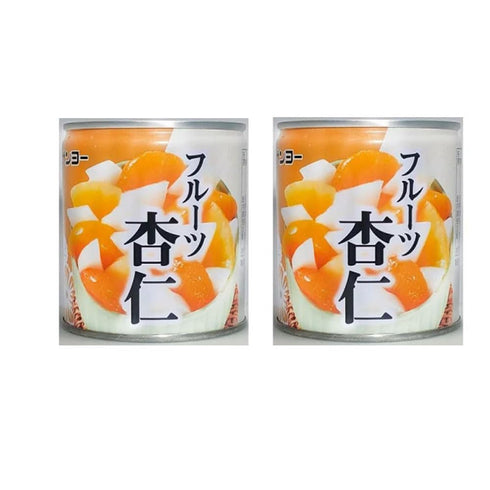 6.3oz 2pcs Fruit Almond Tofu (Canned) Japanese Sweets Ninjapo