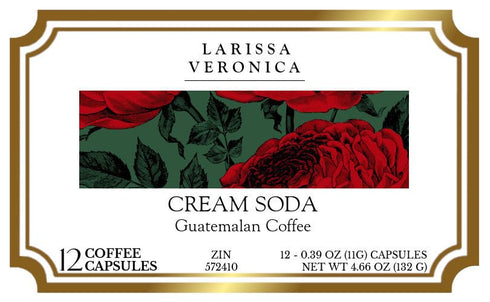 Larissa Veronica (12 572410) 3 Pack Cream Soda Guatemalan Coffee (Single Serve K-Cup Pods) (Gourmet, Naturally