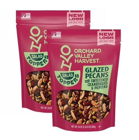 Generic OVH Salad Toppers Glazed Pecans, 24 oz Resealable Bag (Pack 2) -