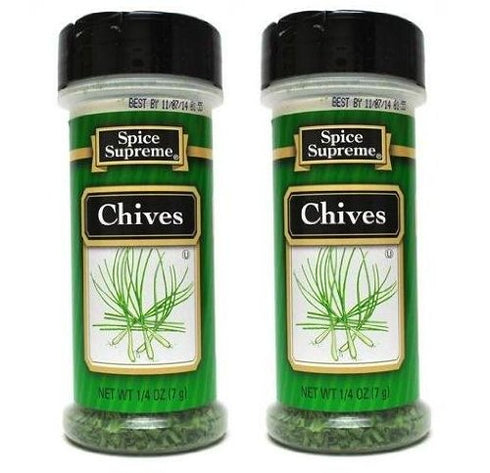 Spice Supreme Seasonings: Chives (Pack of 2) .25 oz Size