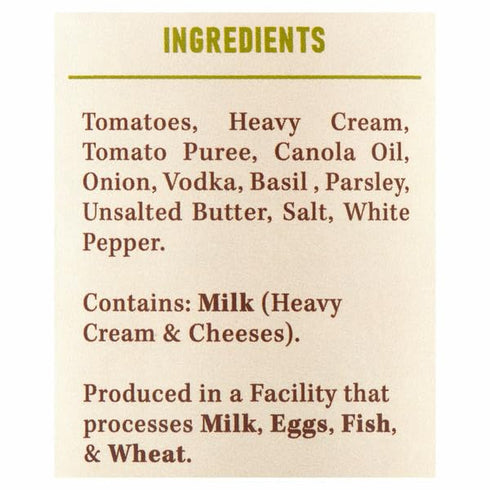 (3) 24-Ounce Di Bruno Bros. Vodka Cream Tomato Sauce Case of Jars