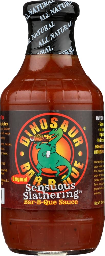 Dinosaur Bar-B-Que Sensuous Slathering BBQ Sauce 19oz (2 Pack) - PACK OF 4