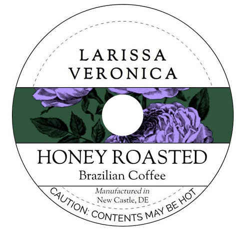 Larissa Veronica Honey Roasted Brazilian Coffee (Single Serve K-Cup Pods) (Gourmet, Naturally Flavored, Whole