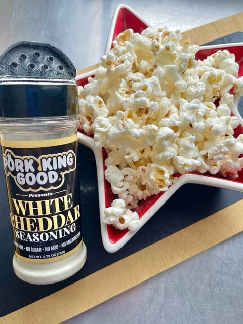 (Pack 2) Pork King Good Seasoning for Cooking and Popcorn Seasoning - Keto Friendly, Paleo, No MSG, Gluten Free (White