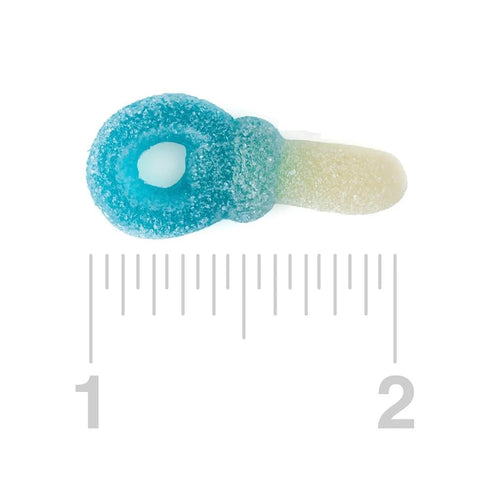 Gummy Gummy (2.2LB) Bayside Candy Pacifiers Classic Pacifier-Shaped Candy in Strawberry, Raspberry & Pineapple