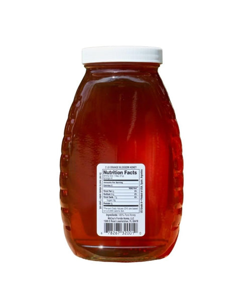 McCoy's Honey 100% 32oz - Pure, Raw Honey - Orange Blossom Honey Jar