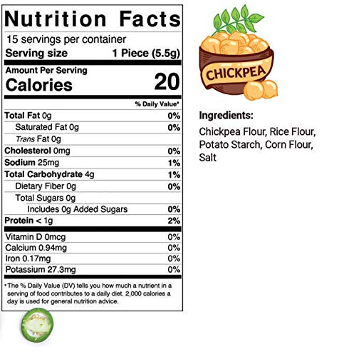 Kim's Magic pop 12 15 Freshly Popped Rice Cakes | Vegan | Chickpea Flavor | Bags | Cakes per Bag | Low Carb, Sugar