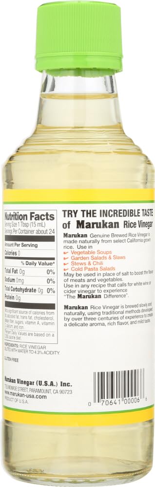 12 oz (pack 6 Rice Vinegar, Genuine Brew, of )
