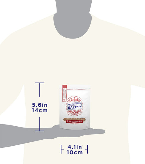 Cherrywood Smoked Sea Salt, 5 oz. Fine Grain by San Francisco Salt Company