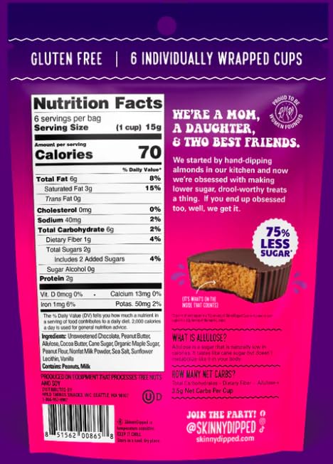 Generic 450g SinnyDipped Cups Dark Chocolate Peanut Butter