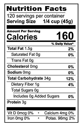 12 Della Organic Long Grain Brown Rice, Pound