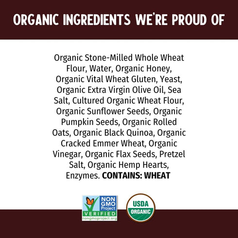 100% 24.5 OZ ONE MIGHTY MILL Organic Power Grains Bread