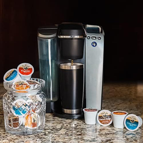 Pack, 100 Count (25 Roast Ridge Single Serve Coffee Pods for Keurig K-Cup Brewers, Variety Light Roast, Medium Roast