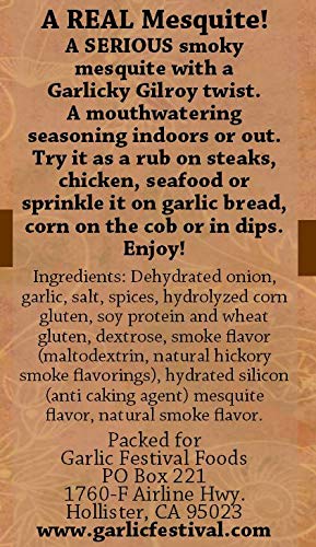 2.9 oz. Garlic Festival Foods Mesquite Grill Garlic Seasoning