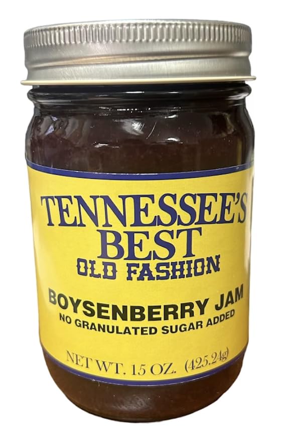 Tennessees Best No Granulated Sugar Added Boysenberry Jam Slow Cooked, Naturally Sweet,