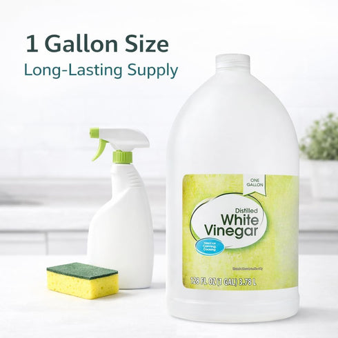 Generic Distilled White Vinegar, Multipurpose Liquid for Cooking, Cleaning and Household Use, Clear Vinegar for Kitchen